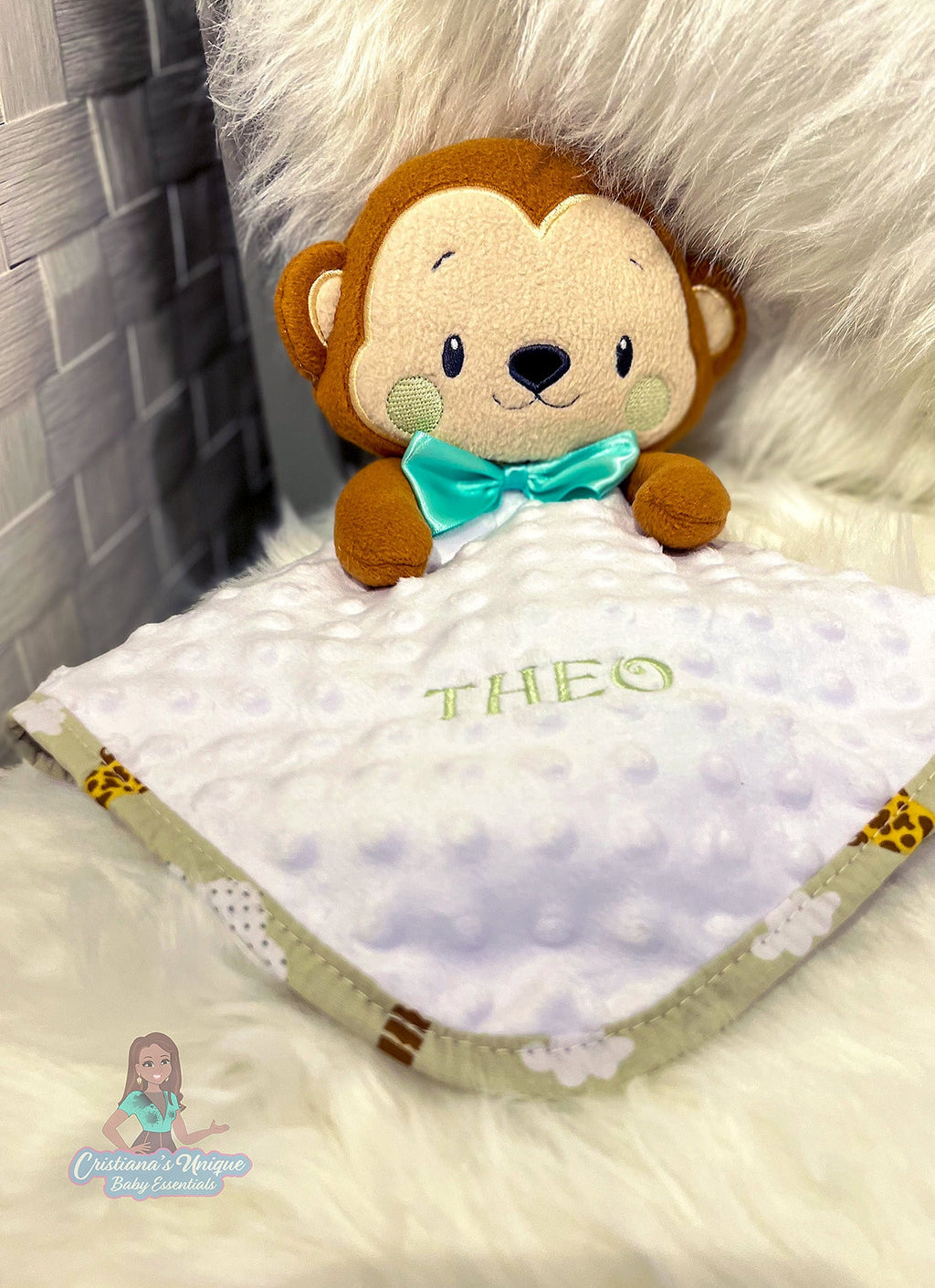 Little Monkey Baby Blanket