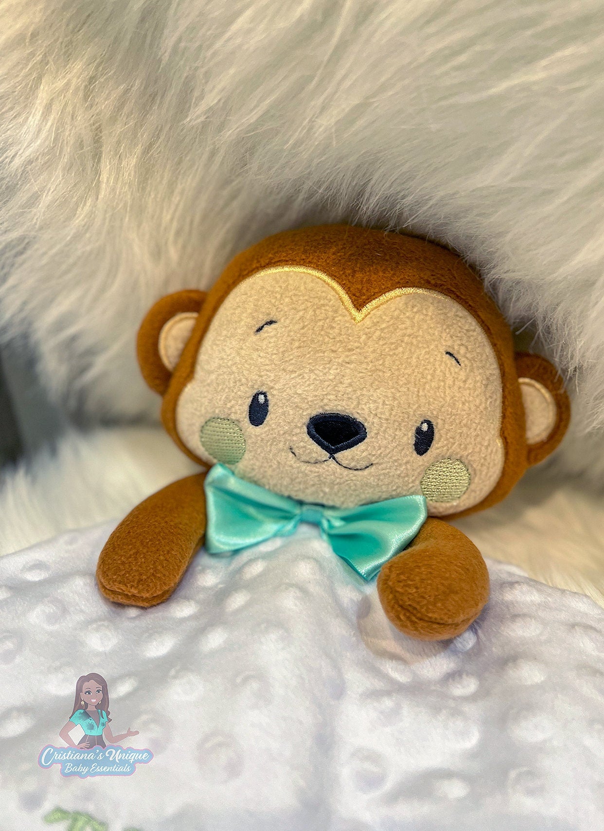 Little Monkey Baby Blanket