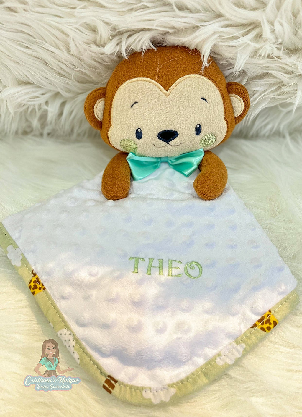 Little Monkey Baby Blanket
