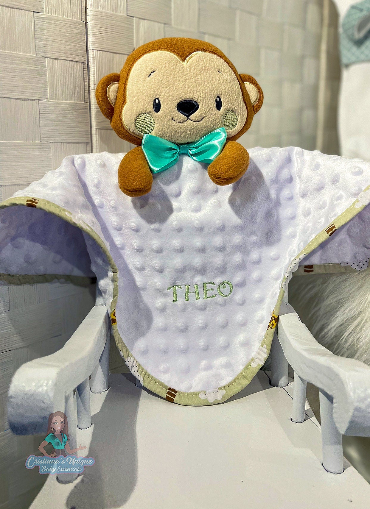 Little Monkey Baby Blanket