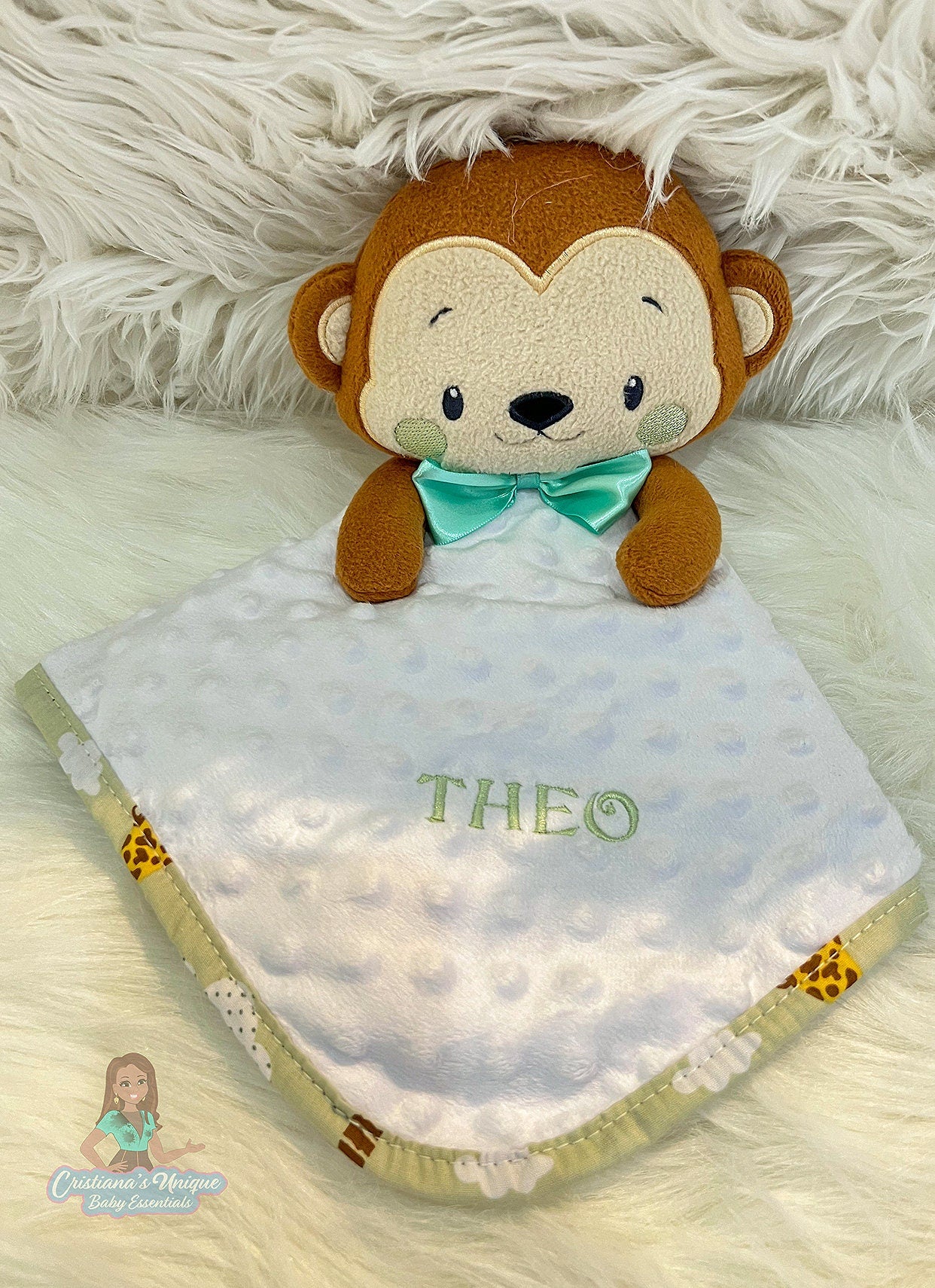 Little Monkey Baby Blanket