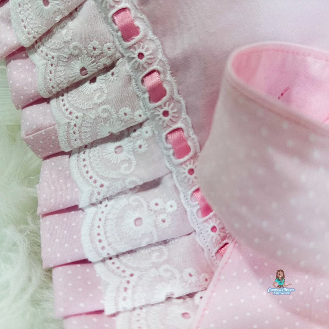 Customizable Pink Teddy Bear Baby Blanket: 100% Cotton Tricoline, Piqué, Plush Fabric