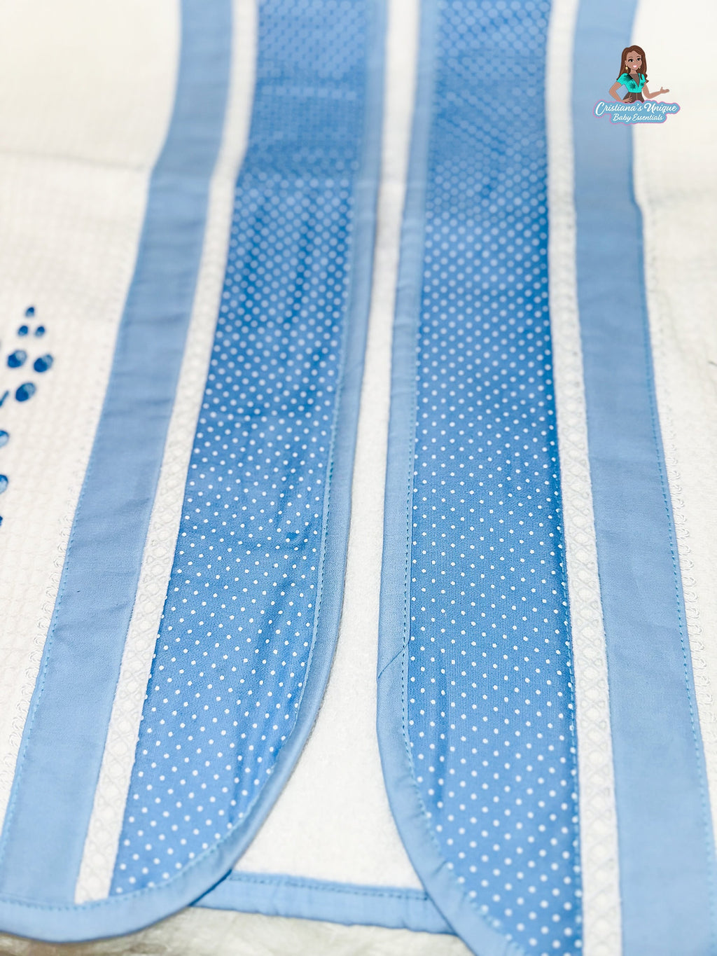 Blue Bear Hooded Bath Towel