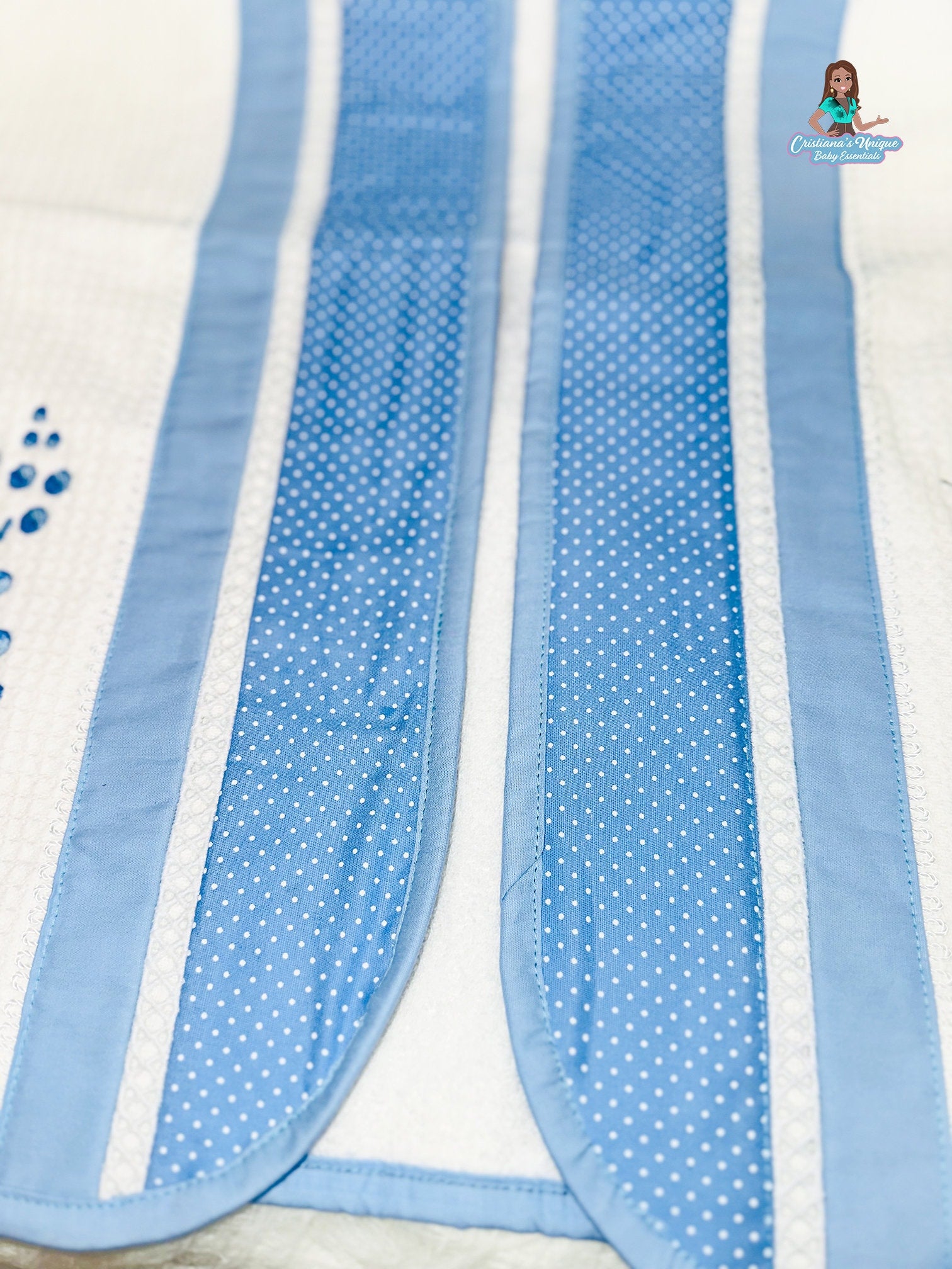 Blue Bear Hooded Bath Towel