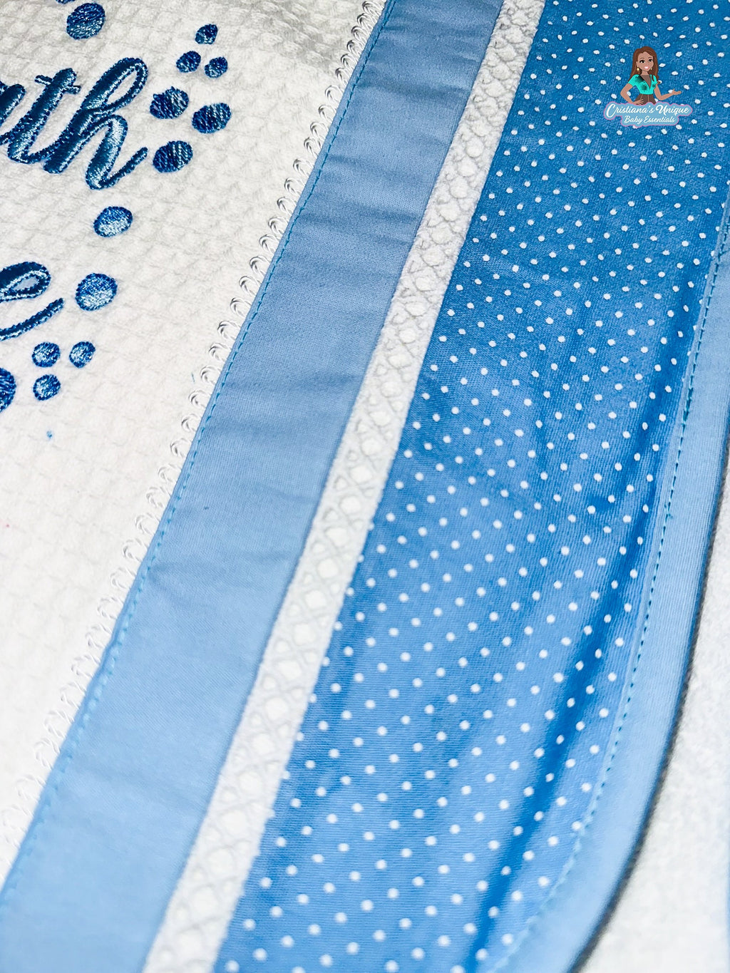 Blue Bear Hooded Bath Towel
