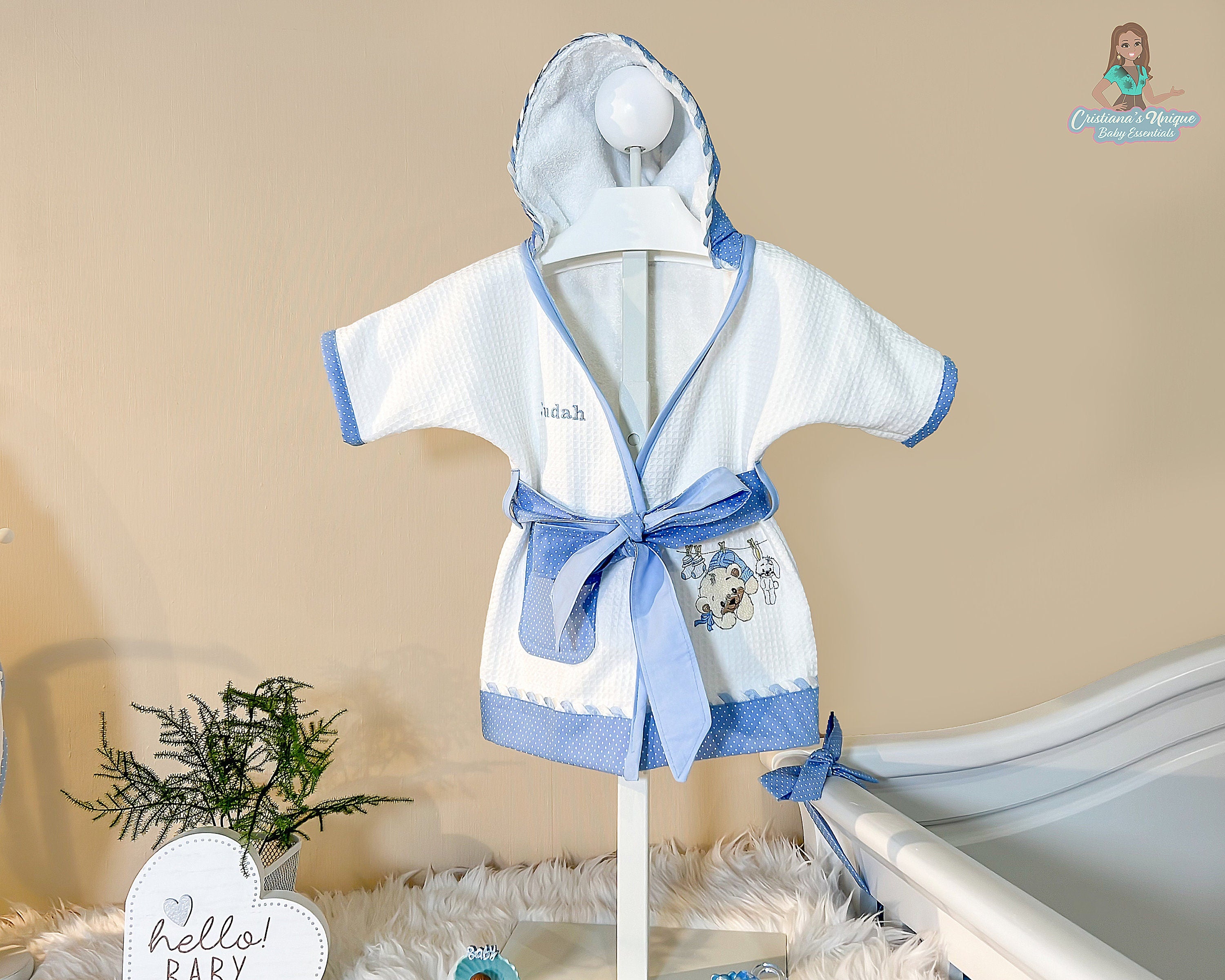 Blue Hooded Towel