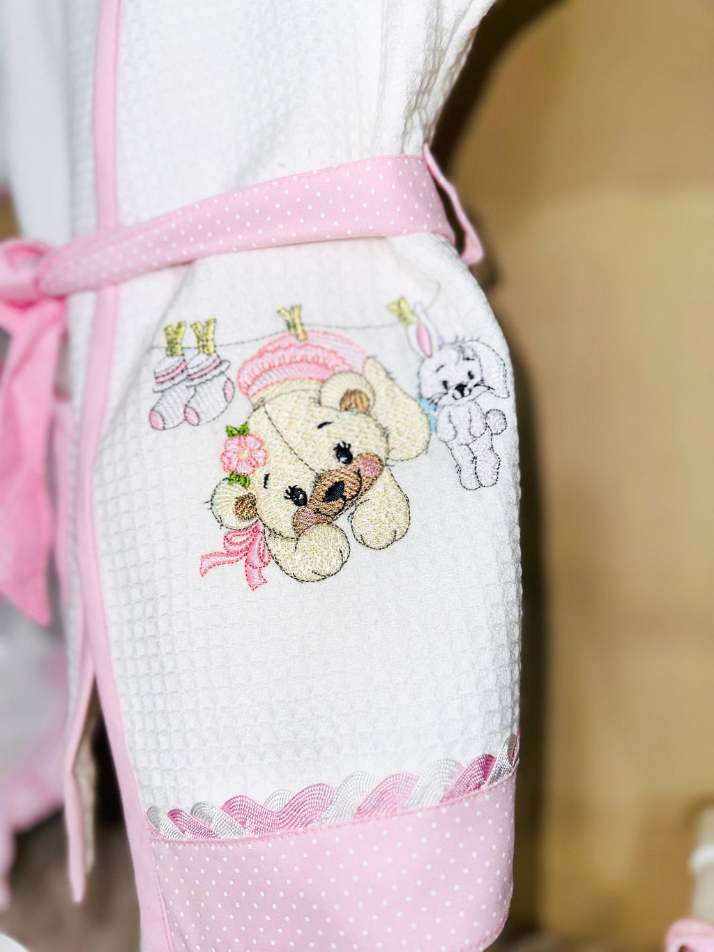 Pink Bear Robe