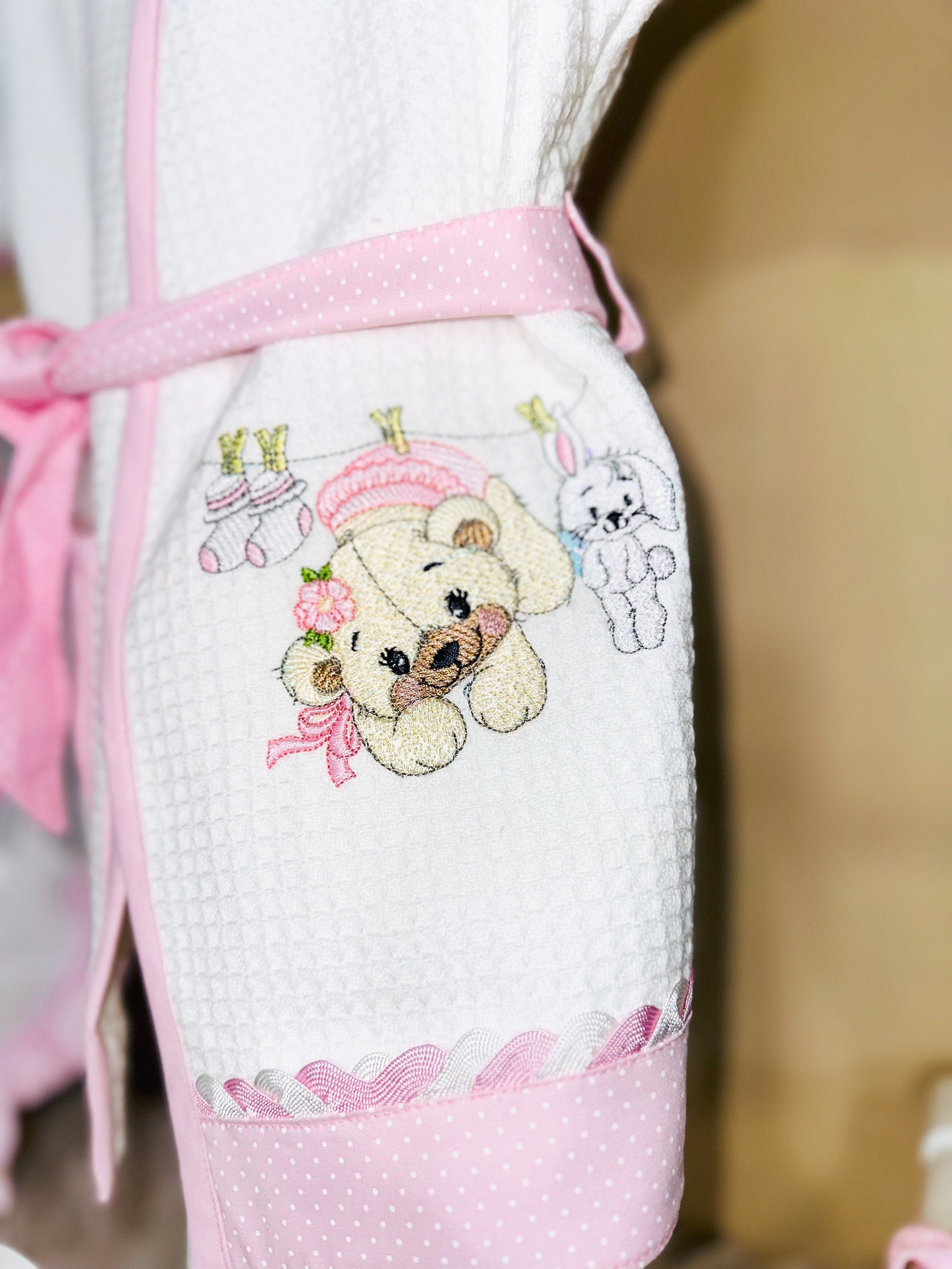 Pink Bear Robe
