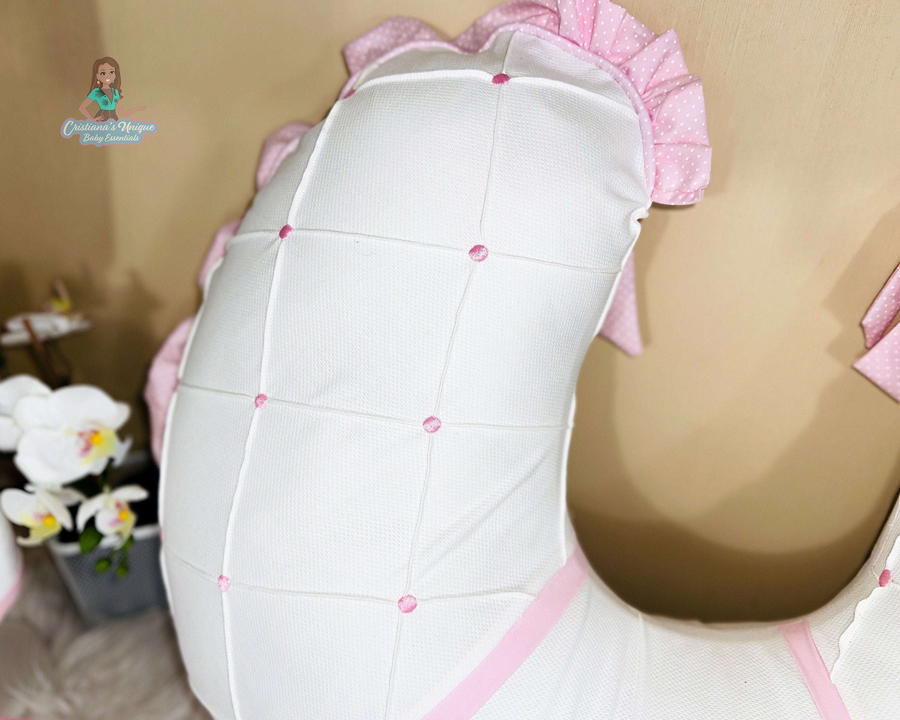 Customizable Pink Teddy Bear Nursing Pillow